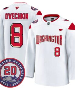 Alex Ovechkin Jersey #8 Washington Capitals 20th Anniversary Seasons Stitched