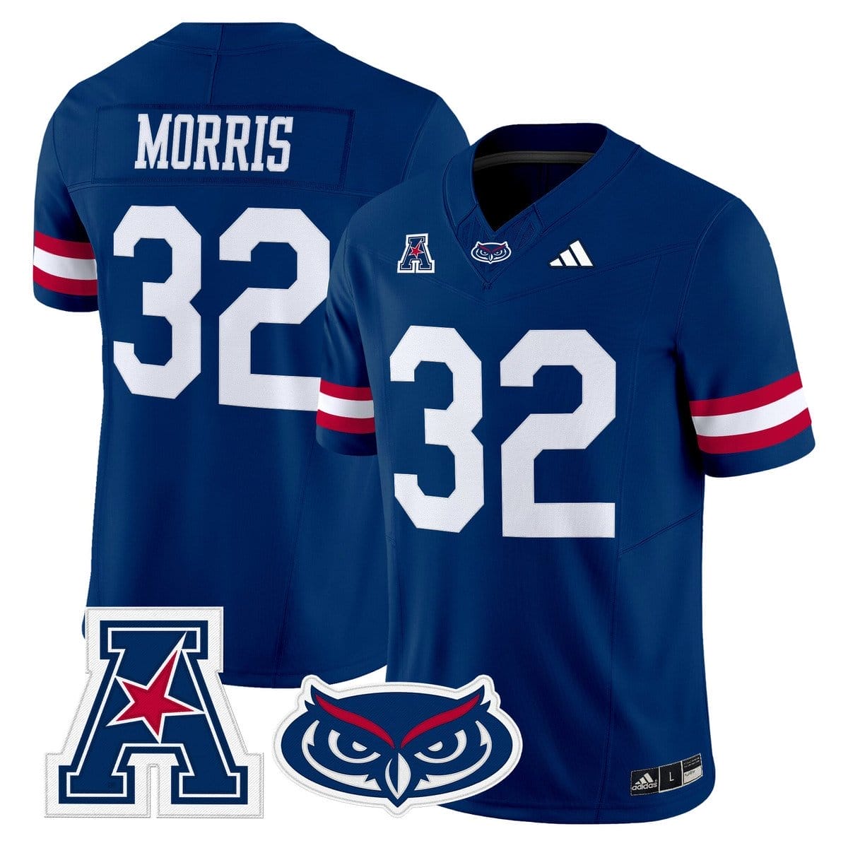 Alfred Morris Jersey #32 Florida Atlantic Owls 2025 All Stitched - Image 4