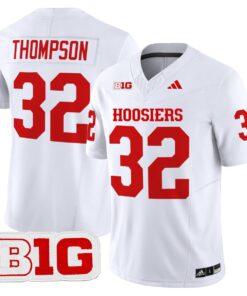Anthony Thompson Jersey 32 Indiana Hoosiers 2025 Limited Stitched White