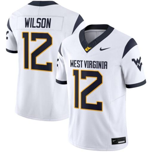 Anthony Wilson Jr Jersey #12 West Virginia Mountaineers 2025 Stitched - Image 2