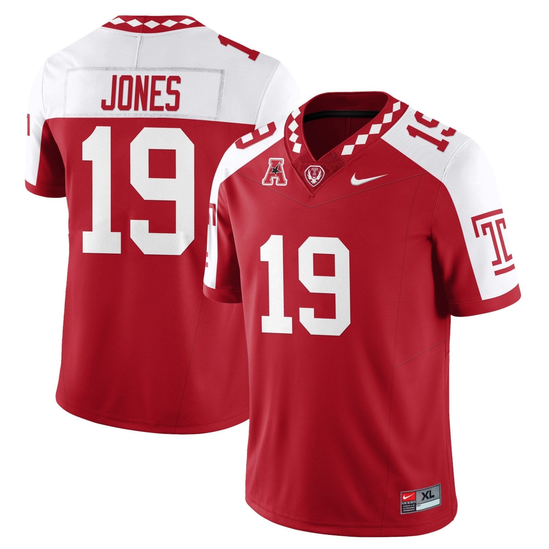 Antonio Jones Jersey #19 Temple Football 2025 Vapor Limited Stitched - Image 3