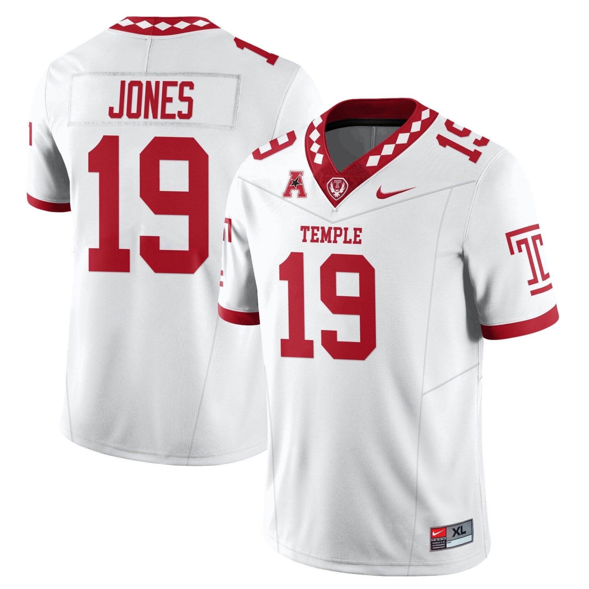 Antonio Jones Jersey #19 Temple Football 2025 Vapor Limited Stitched - Image 2