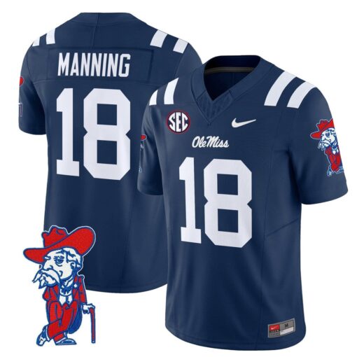 Archie Manning Jersey #18 Ole Miss Rebels 2025 Limited V2 Stitched