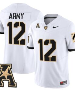 ArmyJersey 12ArmyBlackKnights2025VaporLimitedStitchedWhite