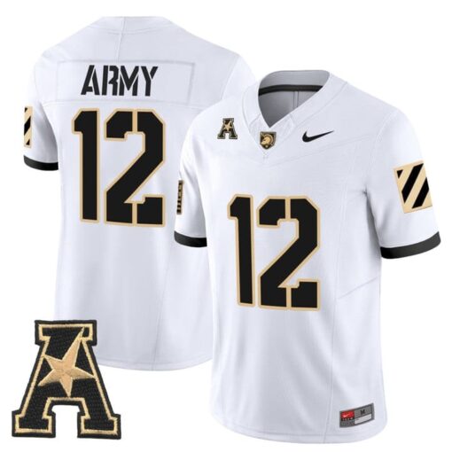Army Jersey #12 Army Black Knights 2025 Vapor Limited Stitched - Image 8