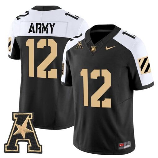 Army Jersey #12 Army Black Knights 2025 Vapor Limited Stitched - Image 3