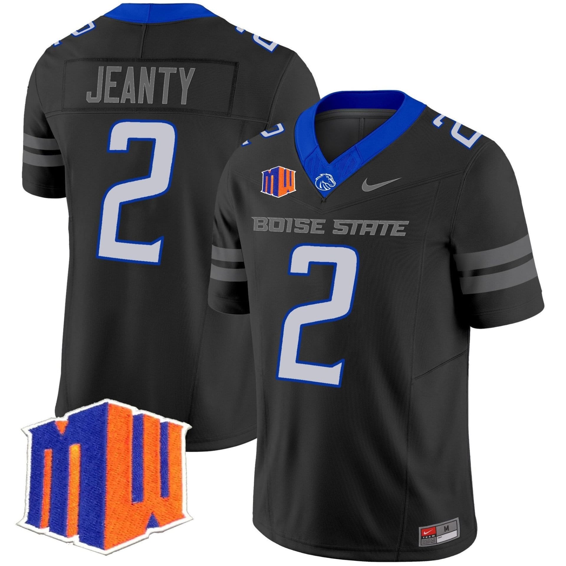 Ashton Jeanty Jersey #2 Boise State Broncos 2025 Vapor Stitched
