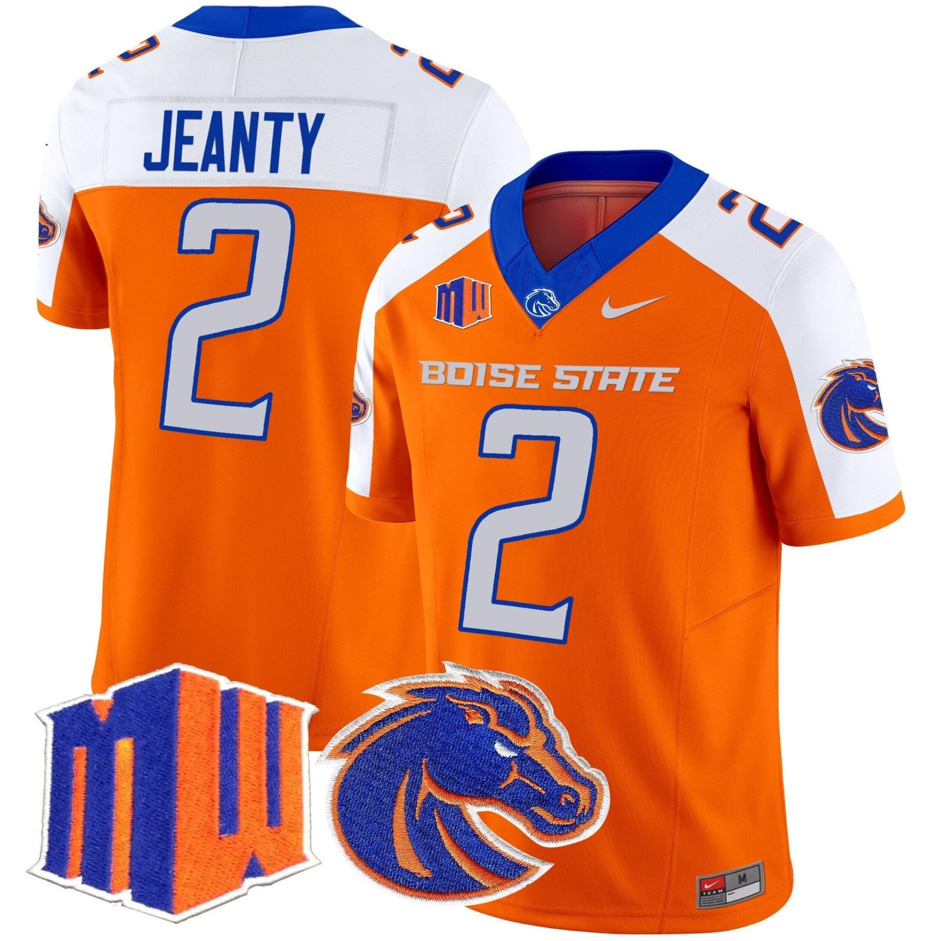 Ashton Jeanty Jersey #2 Boise State Broncos 2025 Vapor Stitched - Image 3