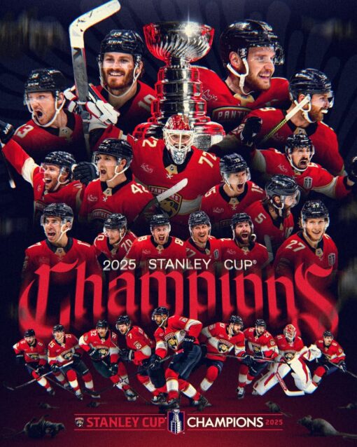 Florida Panthers 2025 Stanley Cup Champions Custom Jersey - All Stitched - Image 2