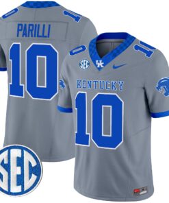 Babe Parilli Jersey 10 Kentucky Wildcats 2025 Limited Stitched Gray