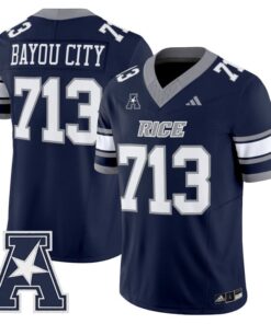 Bayou City Jersey 713 Rice Owls 2025 Vapor Limited Stitched Navy