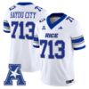 Bayou City Jersey 713 Rice Owls 2025 Vapor Limited Stitched WHite