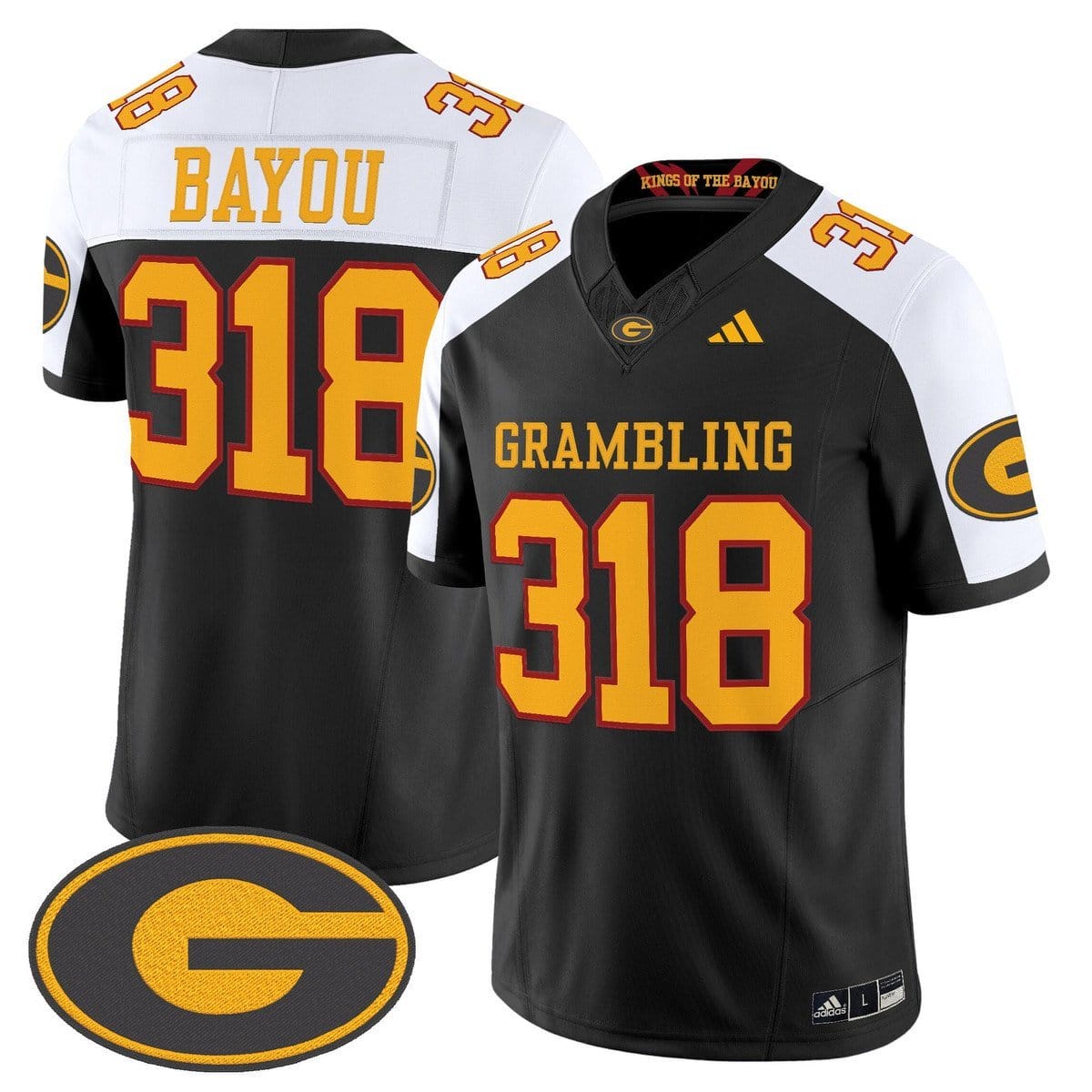 Bayou Jersey #318 Grambling Tigers 2025 Vapor Limited Stitched - Image 2