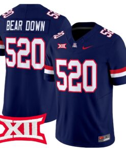 Bear Down Jersey 520 Arizona Wildcats 2025 Vapor Limited Stitched Navy