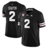 Blake Shapen Jersey 2 Mississippi State Football Darkness 2025 Stitched Black