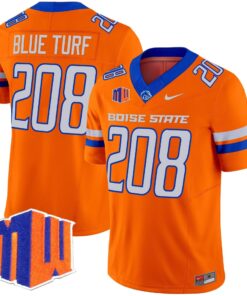 Blue Turf Jersey 208 Boise State Broncos 2025 Vapor Stitched Orange 5dbee12a dbac 47f7 947f 02d716f88d13