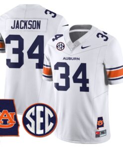 Bo Jackson Jersey 34 Auburn Tigers Alabama Patch Vapor Stitched White d8ca4061 5e1b 488c b399 e129b3a8d34e