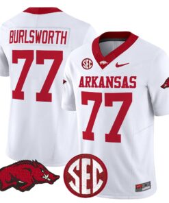 Brandon Burlsworth Jersey 77 Arkansas Razorbacks Limited Stitched White 7927f53b 5e01 451e 9e3c 11779a2cc495