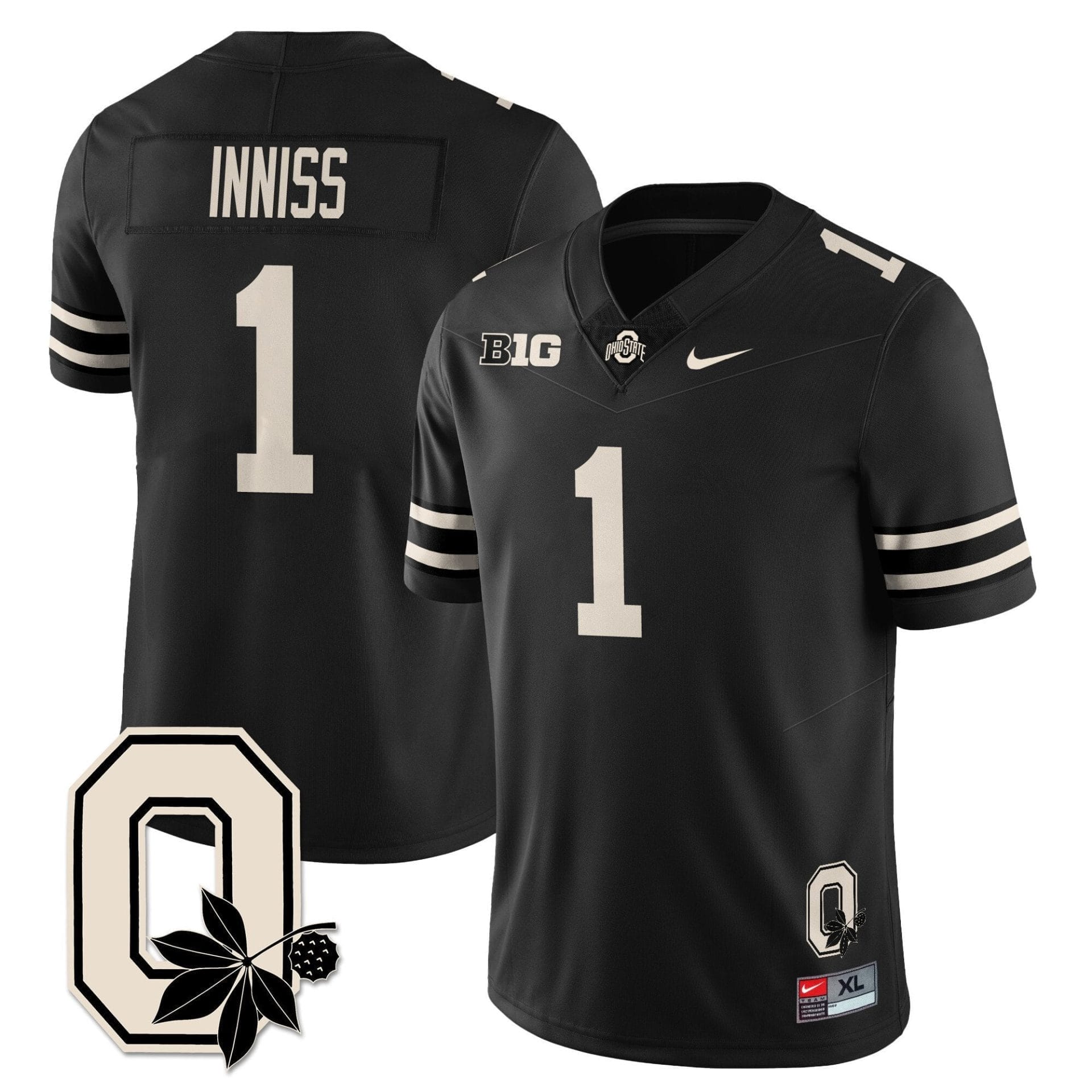 Brandon Inniss Jersey #1 Ohio State Buckeyes 2025 Vapor Limited Stitched