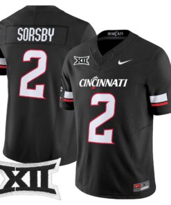 Brendan Sorsby Jersey #2 Cincinnati Bearcats 2025 Vapor Limited Stitched