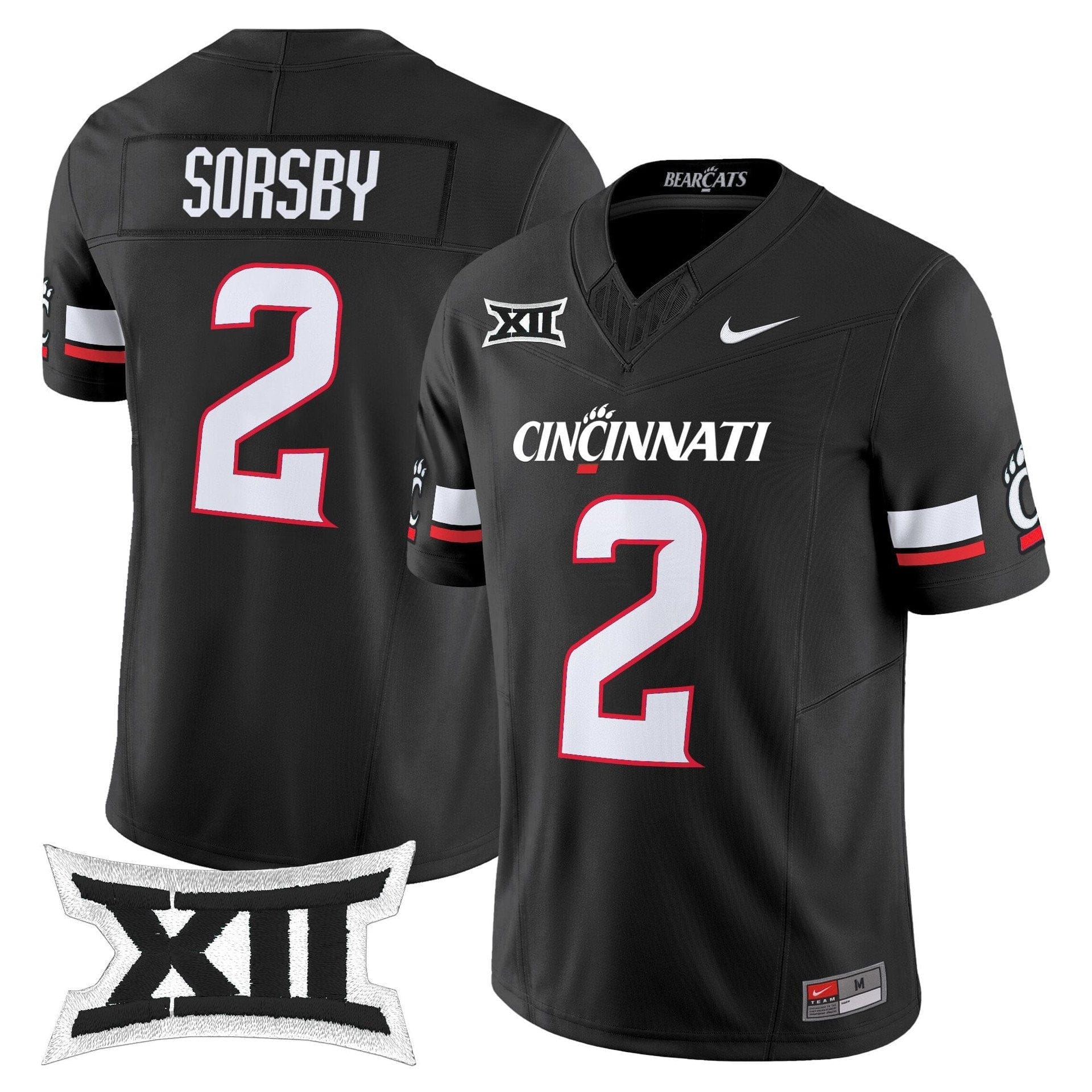 Brendan Sorsby Jersey #2 Cincinnati Bearcats 2025 Vapor Limited Stitched