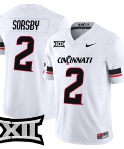 Alternative view of Brendan Sorsby Jersey #2 Cincinnati Bearcats 2025 Vapor Limited Stitched