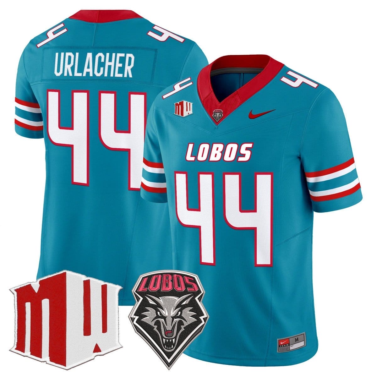 Brian Urlacher Jersey #44 New Mexico Lobos 2025 Vapor Limited Stitched