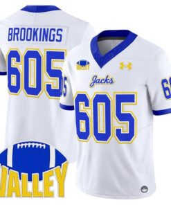 Alternative view of Brookings Jersey #605 South Dakota State Jackrabbits 2025 Stitched