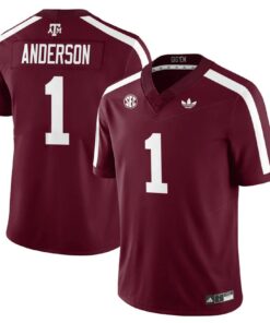 Bryce Anderson Jersey 1 Texas A M Aggies 1975 Throwback Stitched Maroon