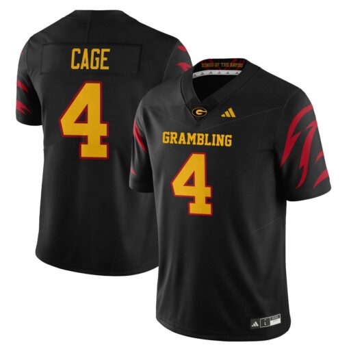 Bryce Cage Jersey #4 Grambling State Football 2025 Special Stitched