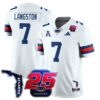 Bryce Langston Jersey 7 Florida Atlantic Football 25th Season Stitched White