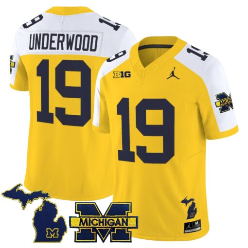 Bryce Underwood Jersey #19 Michigan Wolverines 2025 Limited V2 Stitched - Image 2