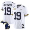 Bryce Underwood Jersey 19 Michigan Wolverines 2025 Limited V2 Stitched White