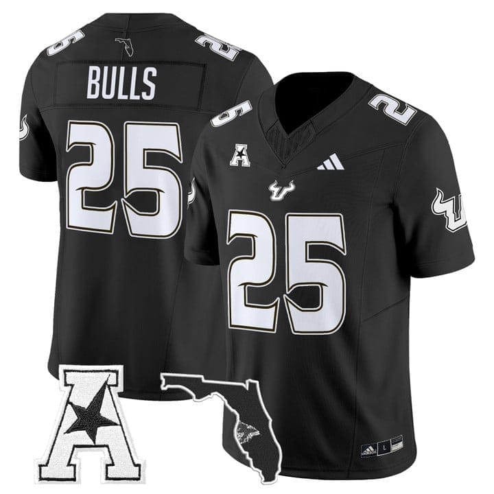 Bulls Jersey #25 South Florida Bulls 2025 Vapor Limited Stitched