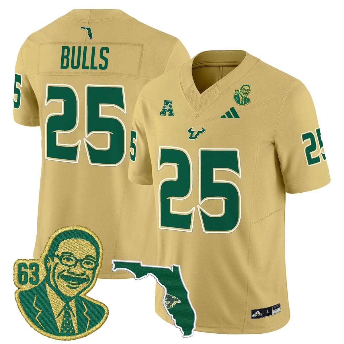 Bulls Jersey #25 South Florida Bulls Lee Roy Selmon Legacy Stitched - Image 4