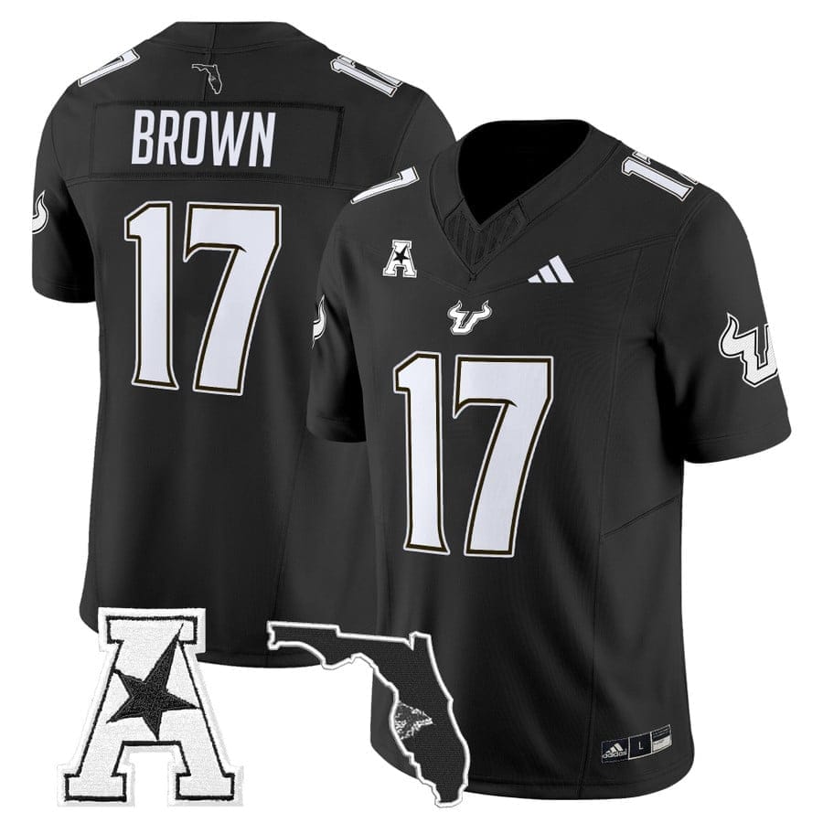 Byrum Brown Jersey #17 South Florida Bulls 2025 Vapor Limited Stitched