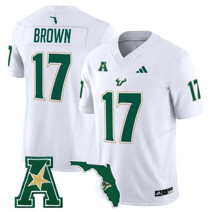 Byrum Brown Jersey #17 South Florida Bulls 2025 Vapor Limited Stitched - Image 2