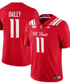 CJ Bailey Jersey 11 State Wolfpack City of Oaks Vapor Limited Stitched Red
