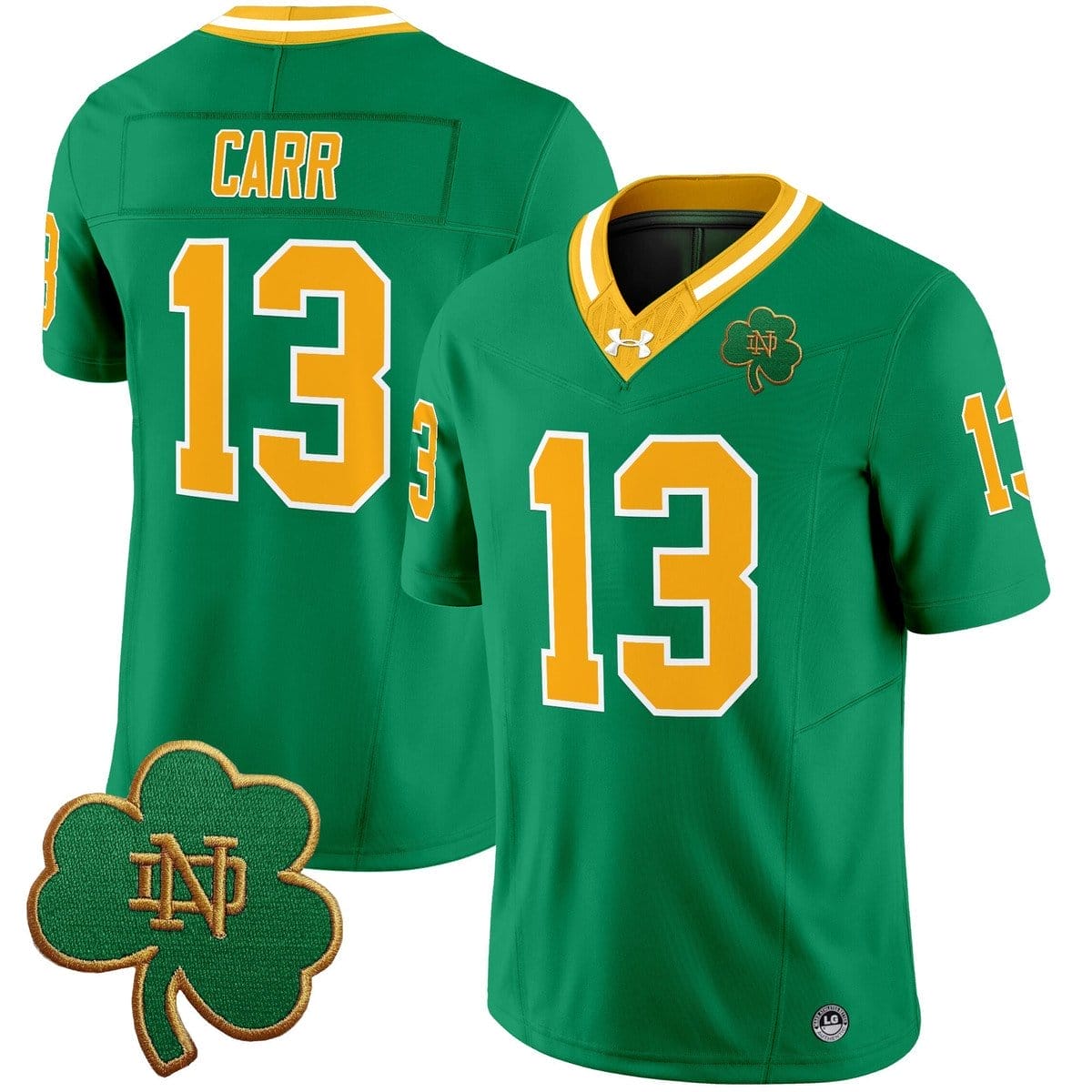 CJ Carr Jersey #13 Notre Dame 2025 Vapor Limited V3 Stitched - Image 4