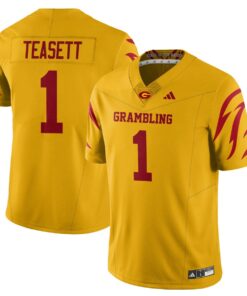 Alternative view of C’zavian Teasett Jersey #1 Grambling State Football 2025 Special Stitched