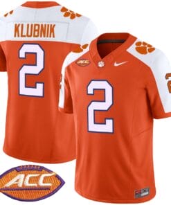 Cade Klubnik Jersey 2 Clemson Tigers 2025 Vapor Limited Stitched Orange Alter
