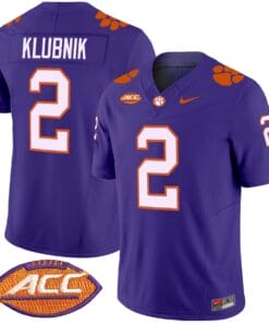 Cade Klubnik Jersey 2 Clemson Tigers 2025 Vapor Limited Stitched Purple