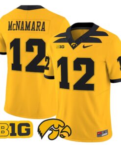 Cade McNamara Jersey 12 Iowa Hawkeyes 2025 Limited Stitched Gold