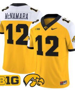 Cade McNamara Jersey 12 Iowa Hawkeyes 2025 Limited Stitched Gold Alternate 00cd28fb d4fb 4628 b269 f97722800cc9
