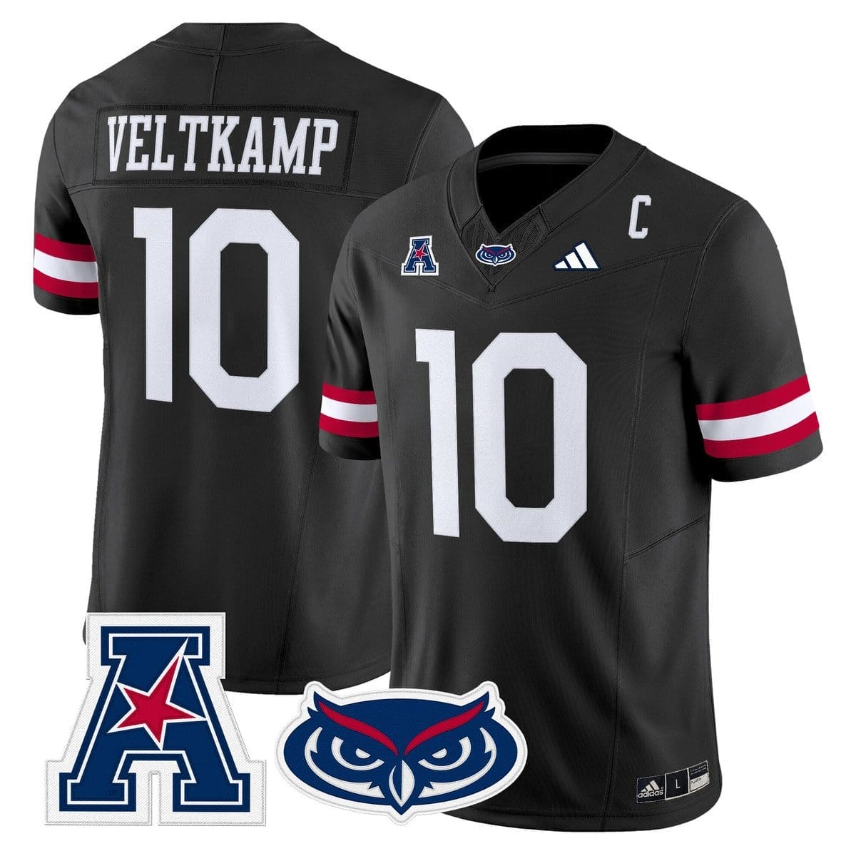 Caden Veltkamp Jersey #10 Florida Atlantic Owls 2025 All Stitched