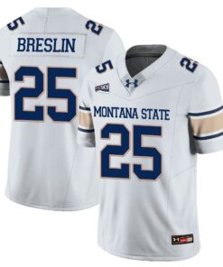 Cale Breslin Jersey 25 Montana State Bobcat Football 2025 Stitched White 93038a1a 7dc4 4349 8ea1 02f41cc6e637