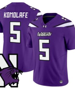 Caleb Komolafe 95 Stitched Purple