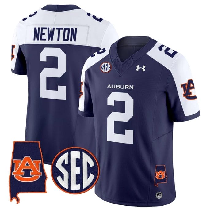 Cam Newton Jersey #2 Auburn Tigers 2025 Alabama Patch Stitched