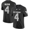 Cam Vaughn Jersey 4 West Virginia Mountaineers 2025 Vapor Stitched Coal