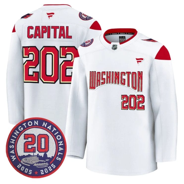 Capital Jersey #202 Washington Capitals 20th Anniversary Seasons Stitched